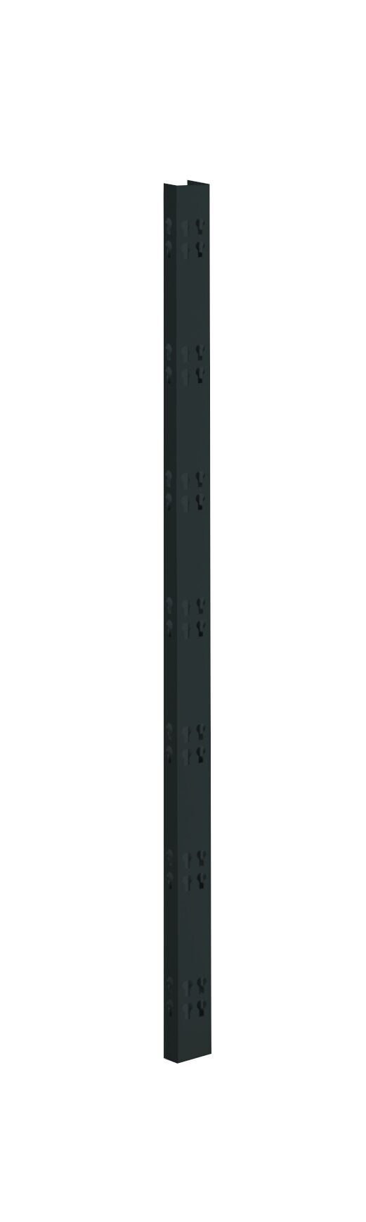 2 Profi-Stecksystem C-Holme, 150x4,2x2,8 cm (HxBxT), schwarz