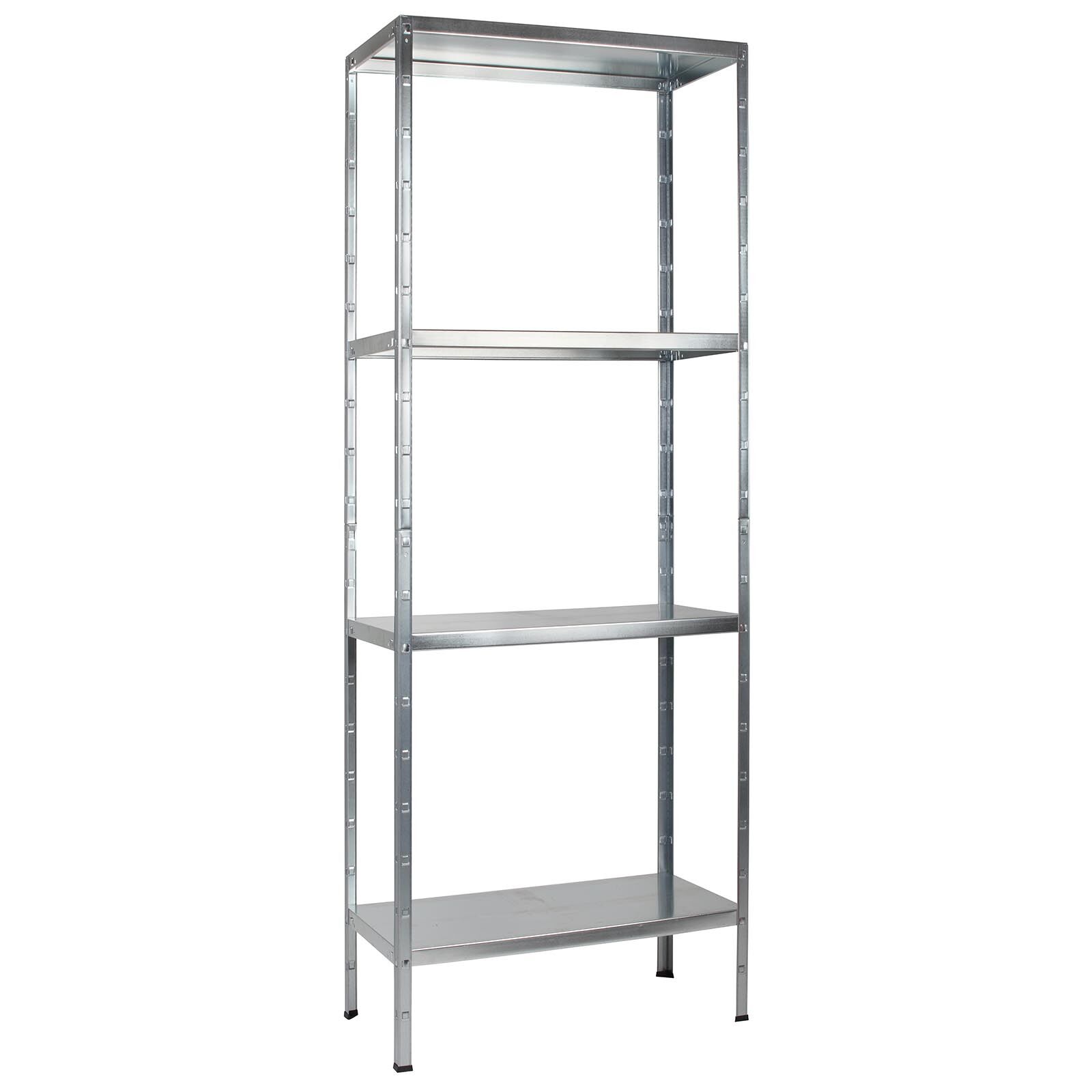 Steckregal 180x60x40 cm (HxBxT), 4 PowerMAX Fachböden, 65 Kg Tragkraft pro Boden, verzinkt