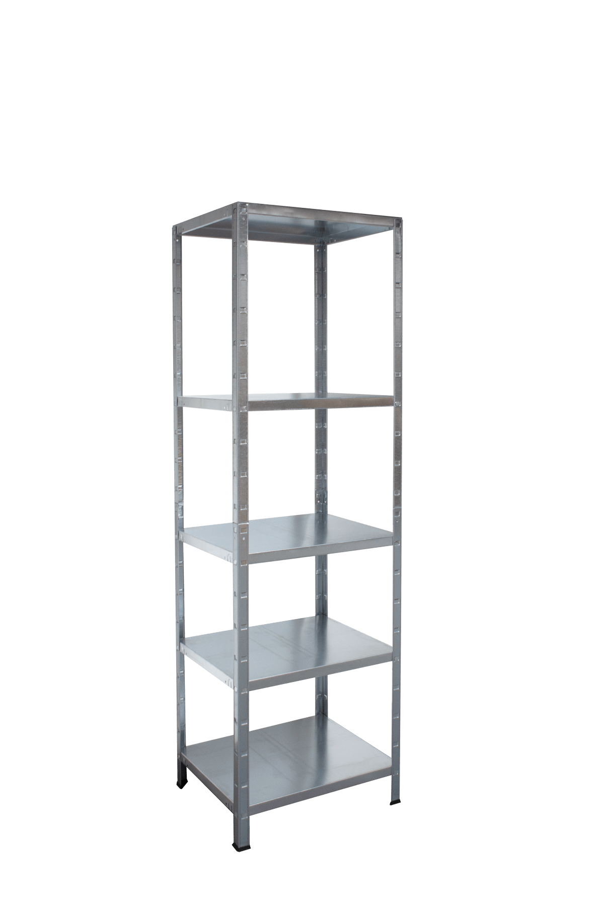 Steckregal 200x60x50 cm (HxBxT), 5 PowerMAX Fachböden, 85 Kg Tragkraft pro Boden, verzinkt