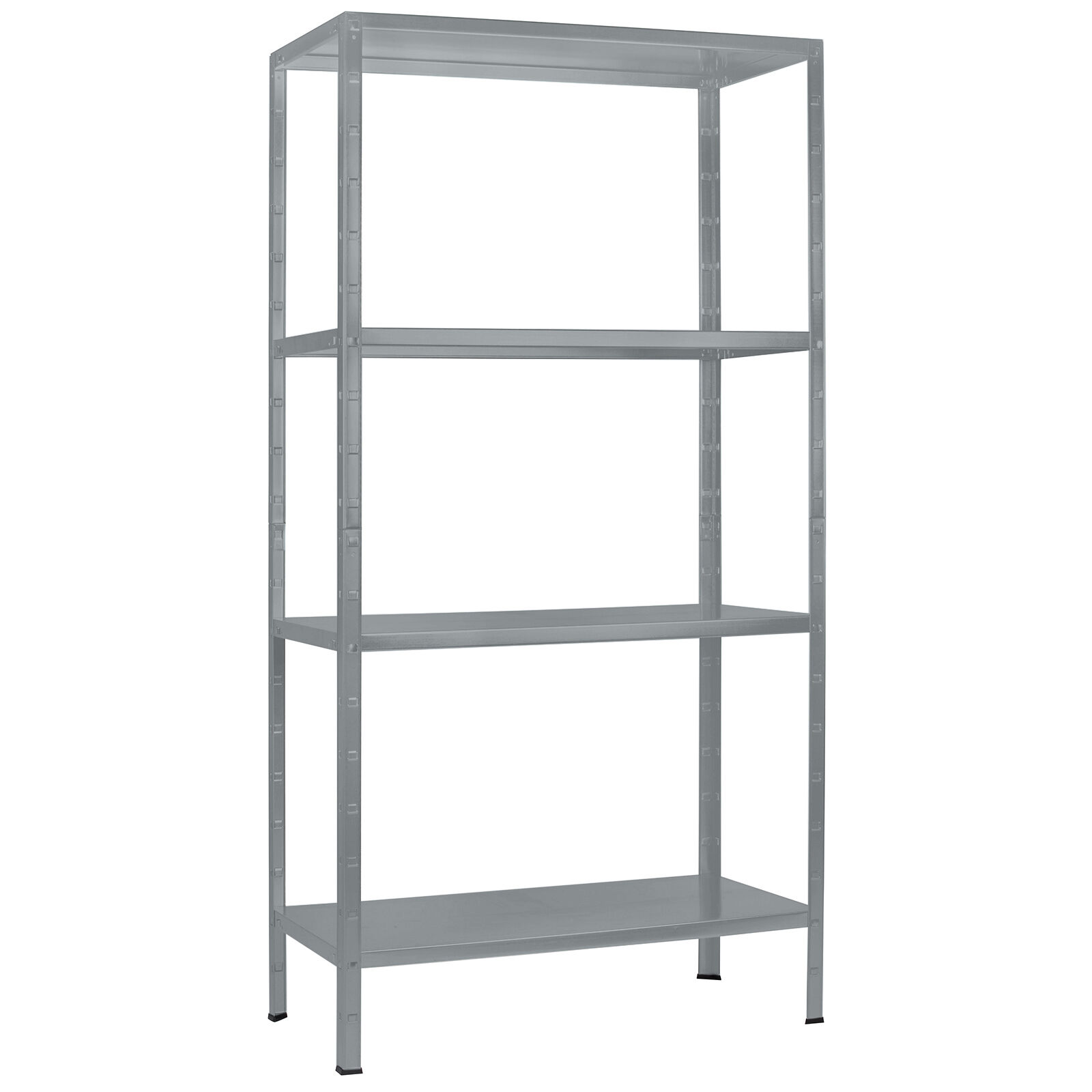 Steckregal 180x80x40 cm (HxBxT), 4 PowerMAX Fachböden, 65 Kg Tragkraft pro Boden, granit