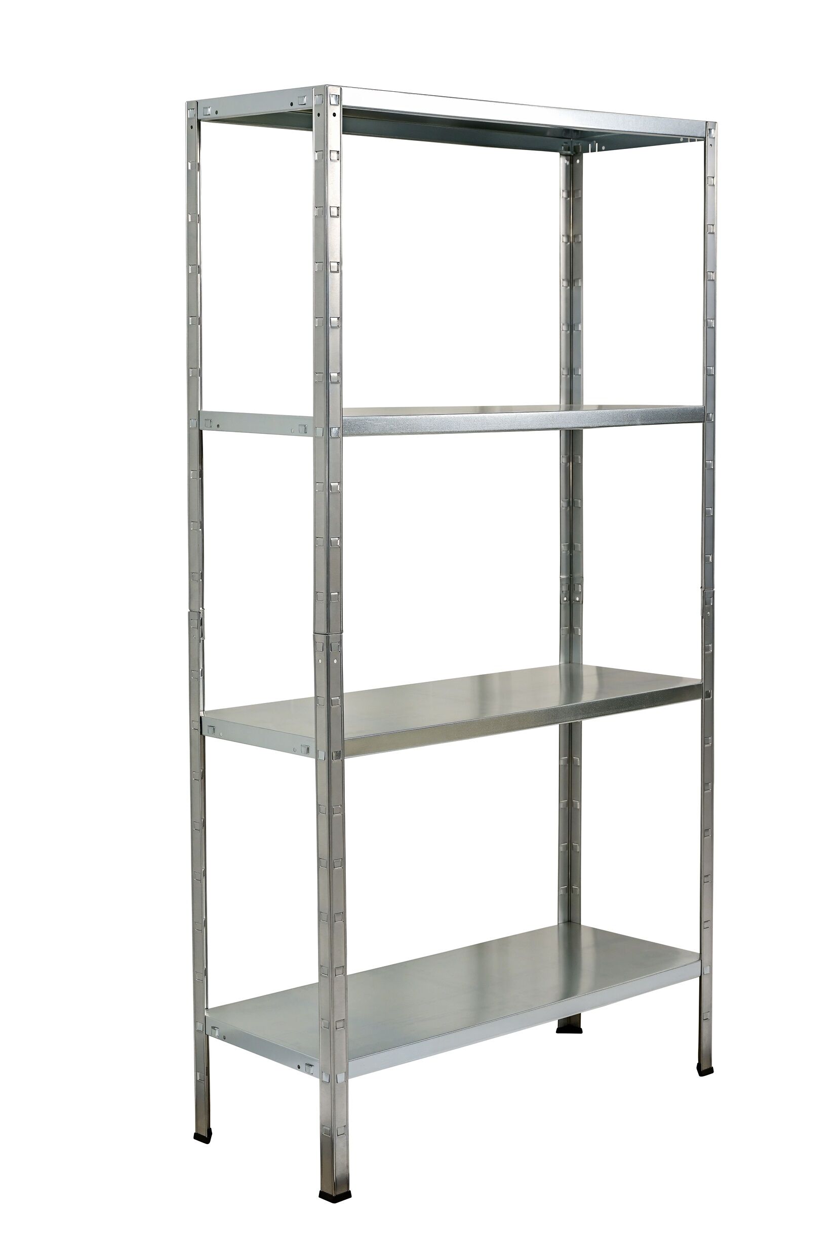 Steckregal 180x80x40 cm (HxBxT), 4 PowerMAX Fachböden, 65 Kg Tragkraft pro Boden, verzinkt