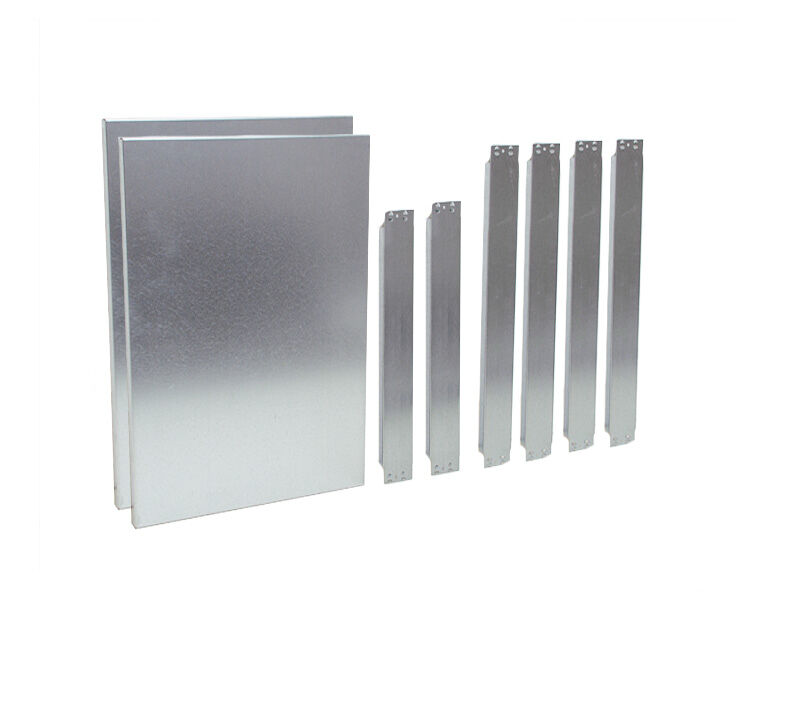2 Profi-Stecksystem Fachböden, 100x50 cm (BxT), Traglast pro Boden 150 kg, verzinkt