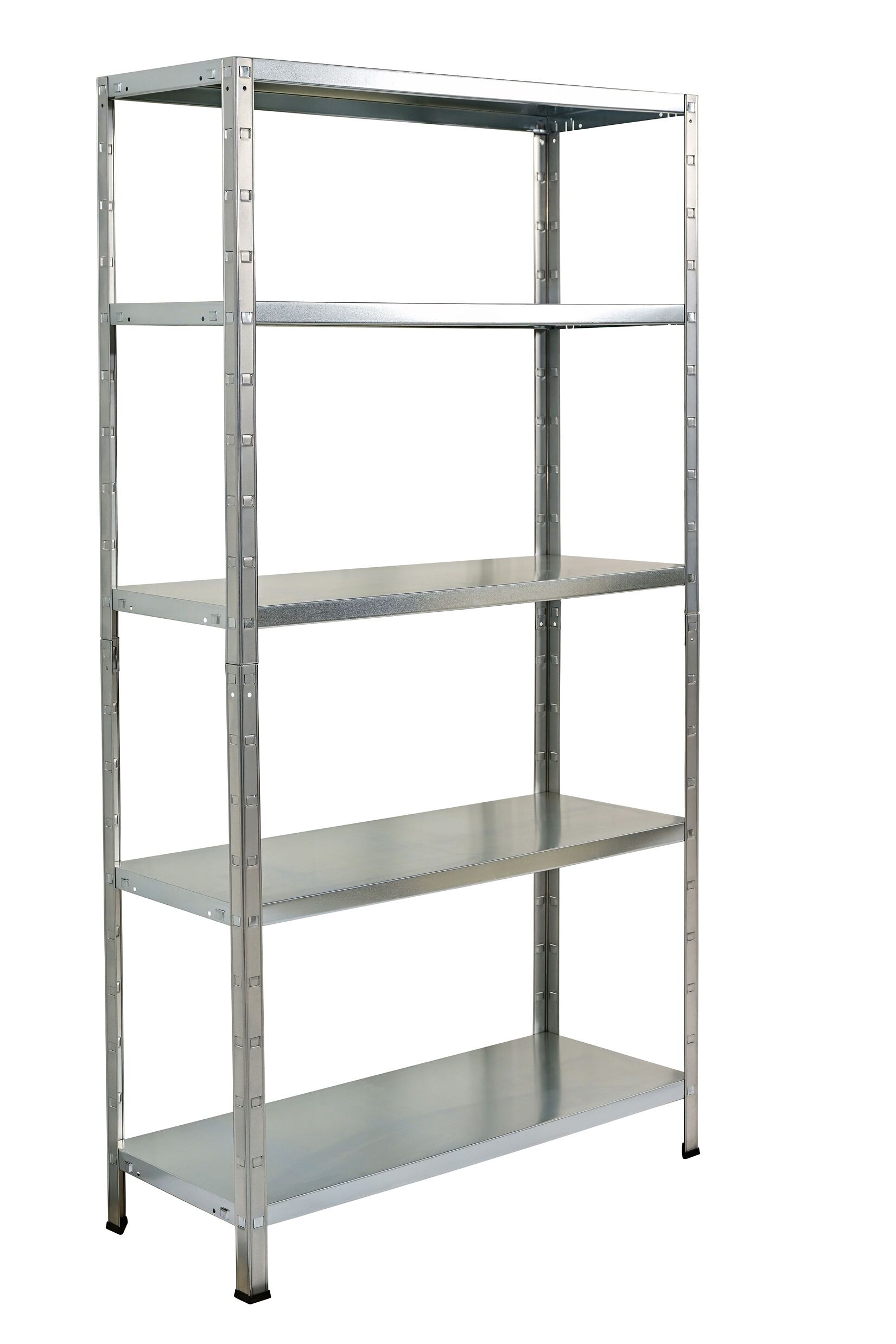 Steckregal 190x100x40 cm (HxBxT), 5 PowerMAX Fachböden, 65 Kg Tragkraft pro Boden, verzinkt