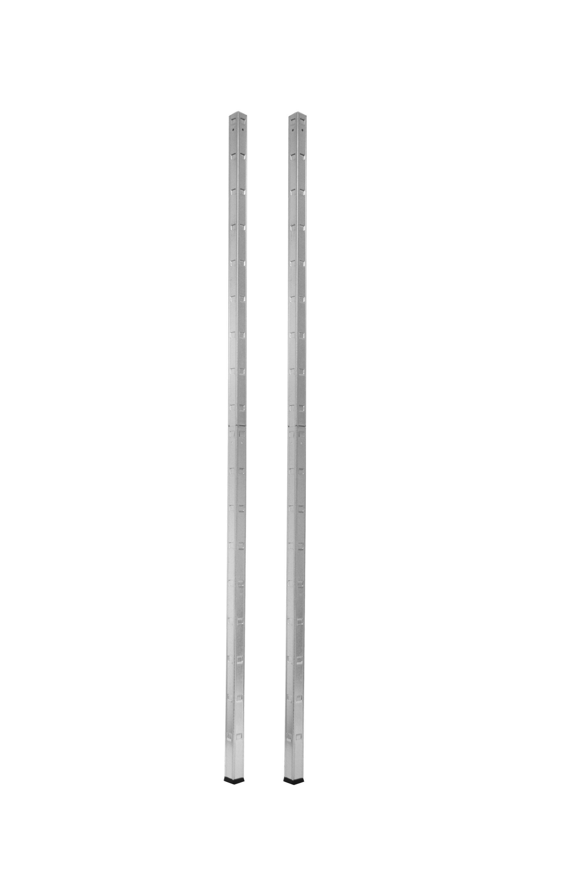 2 Winkelprofile (2 x Winkelunter- und 2 x Winkeloberprofile), 230x3,5x3,5 cm (HxBxT), verzinkt